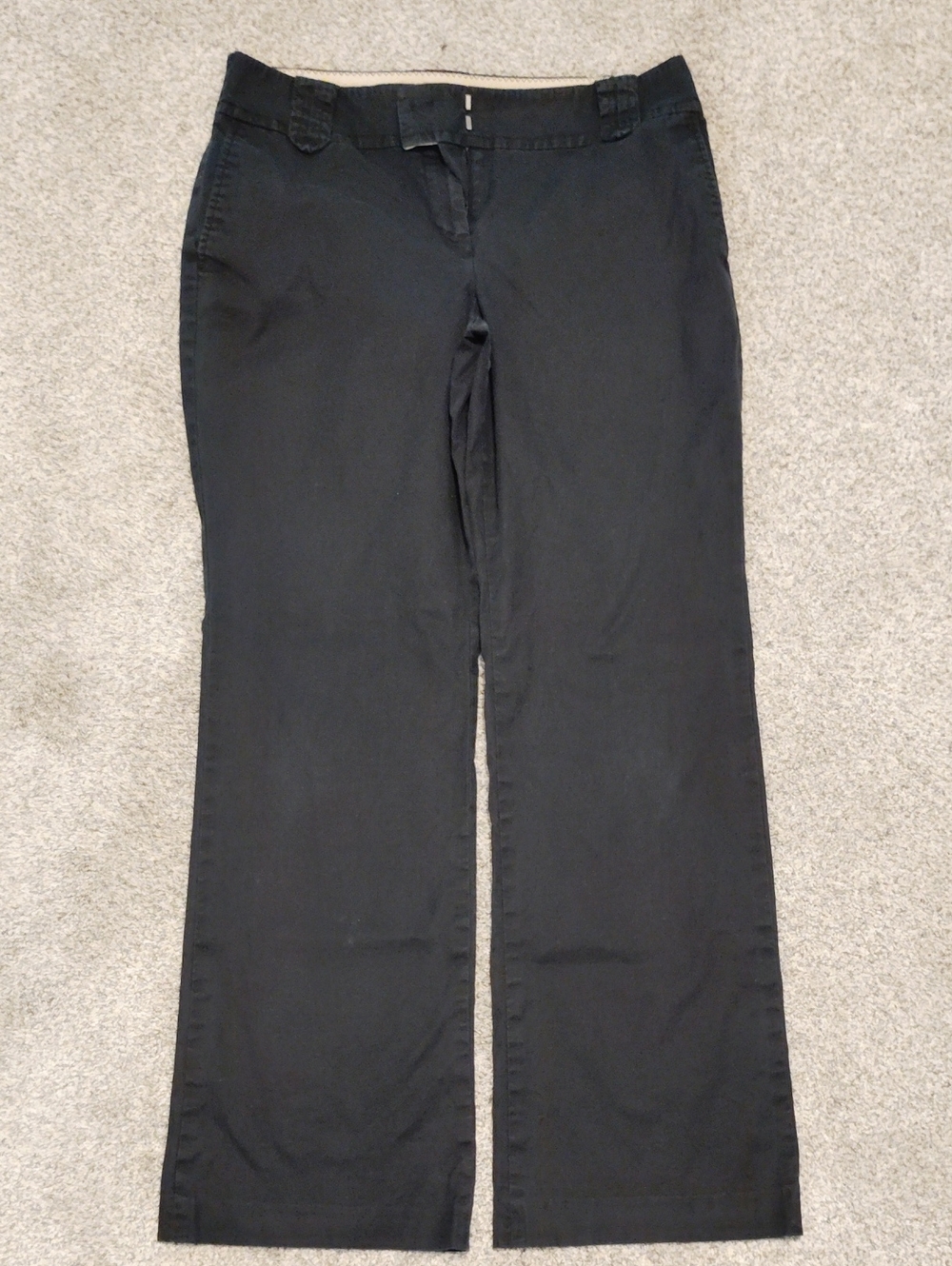 LOFT Julie Black Wide-Leg Flare Jeans